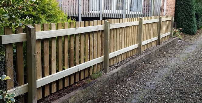 Fencing around Courtyard